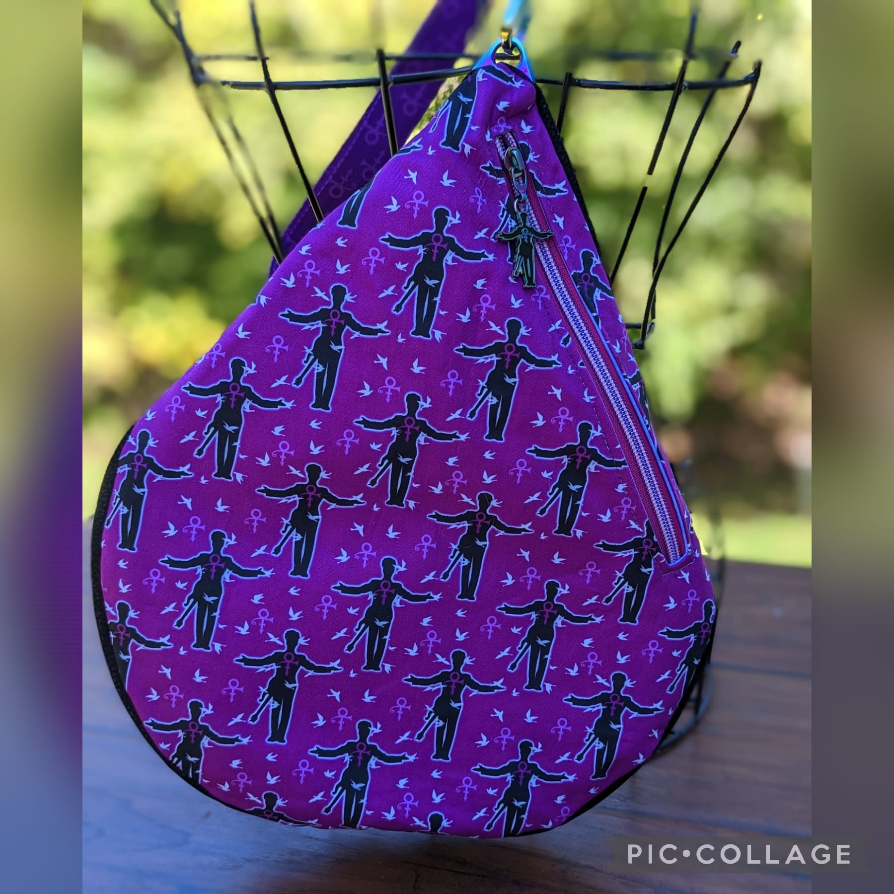 Teardrop sling outlet bag